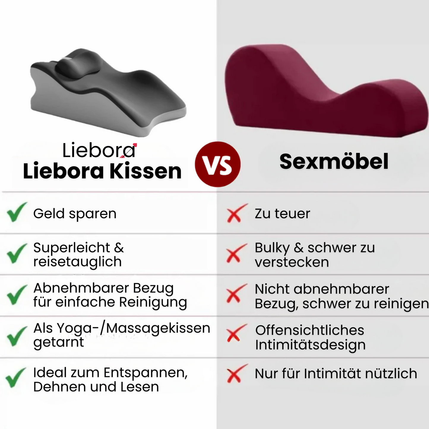 Nuvy Intimitätskissen für Paare